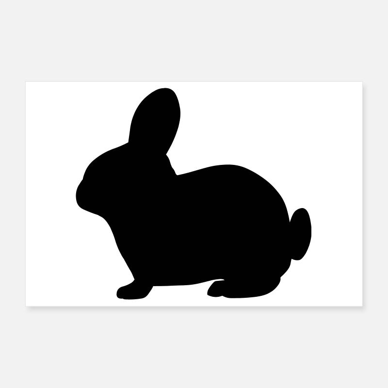 Rabbit Poster 12" x 8" (30x20 cm)