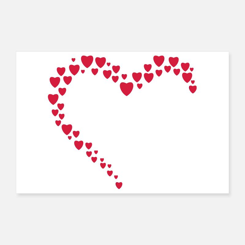 heart Poster 12" x 8" (30x20 cm)