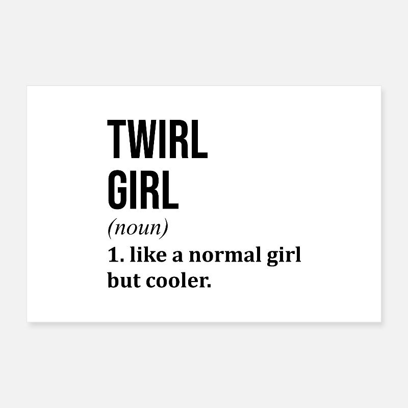 Twirling Poster 12" x 8" (30x20 cm)