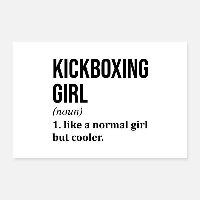 Kickboxing Poster 30 x 20 cm
