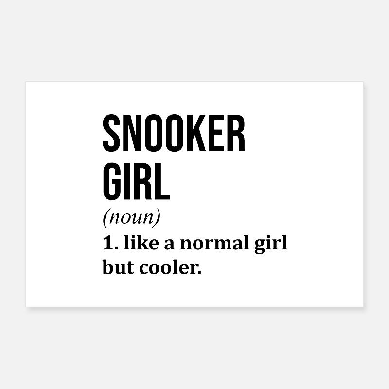 Snooker Poster 30x20 cm