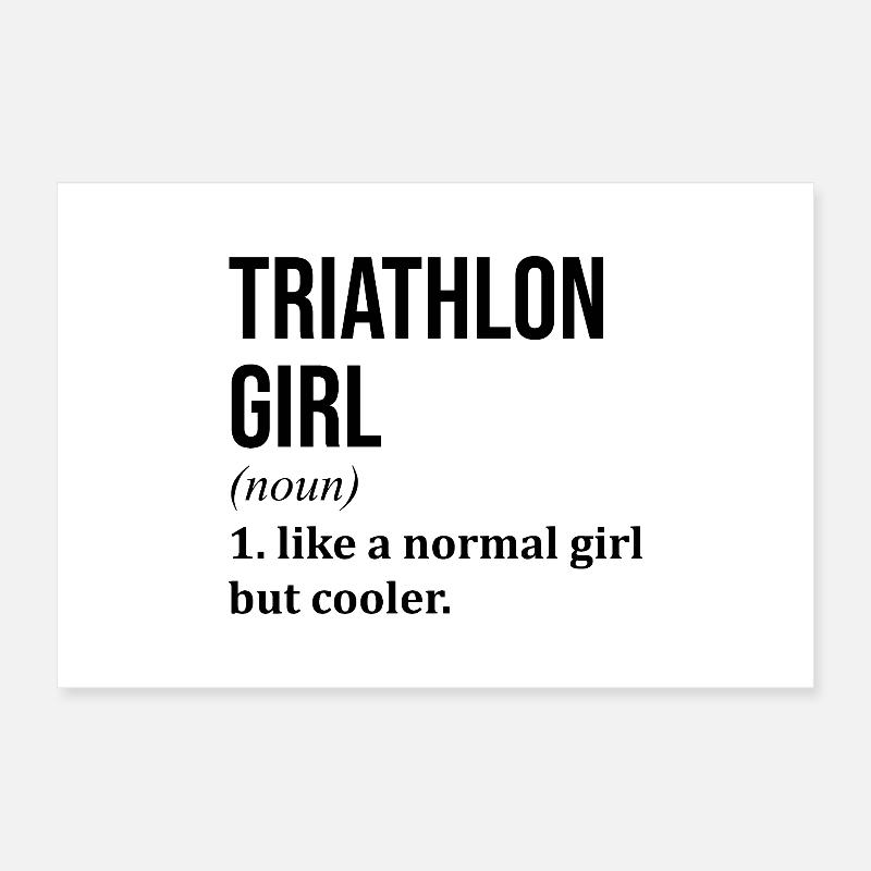 triathlon Poster 30 x 20 cm