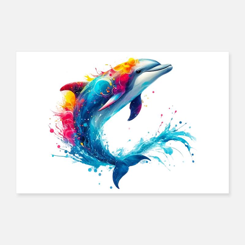 Dauphin Poster 30 x 20 cm