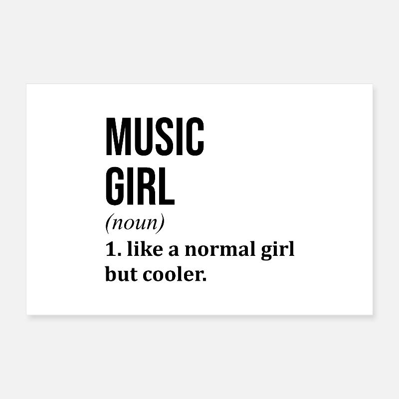 Music Poster 12" x 8" (30x20 cm)