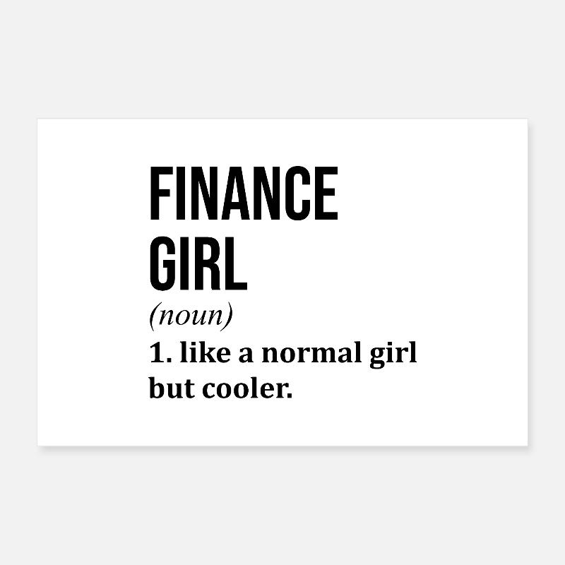 Finance Poster 12" x 8" (30x20 cm)