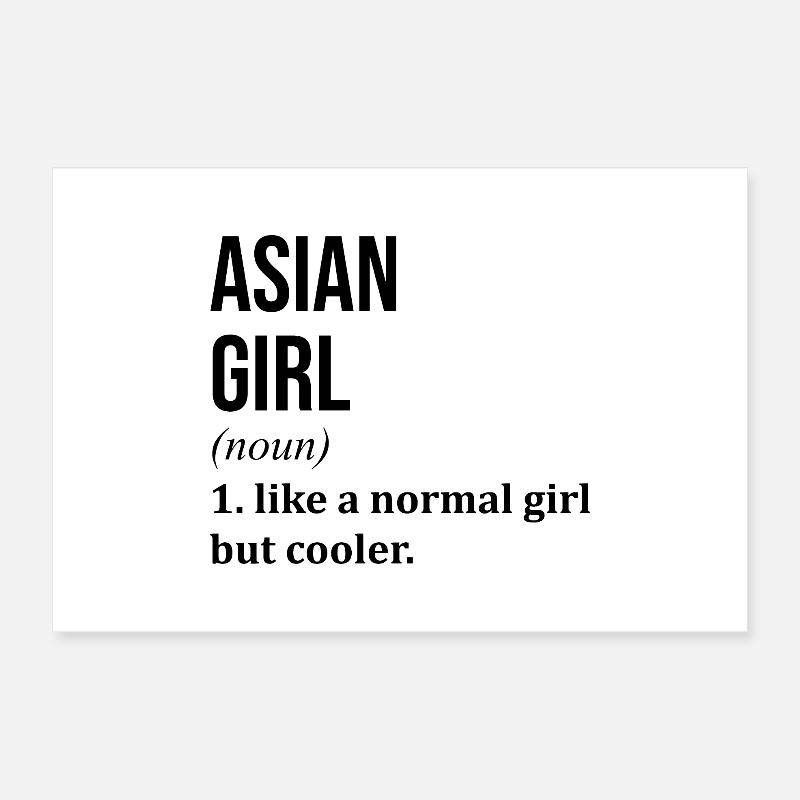 Asian Poster 12" x 8" (30x20 cm)