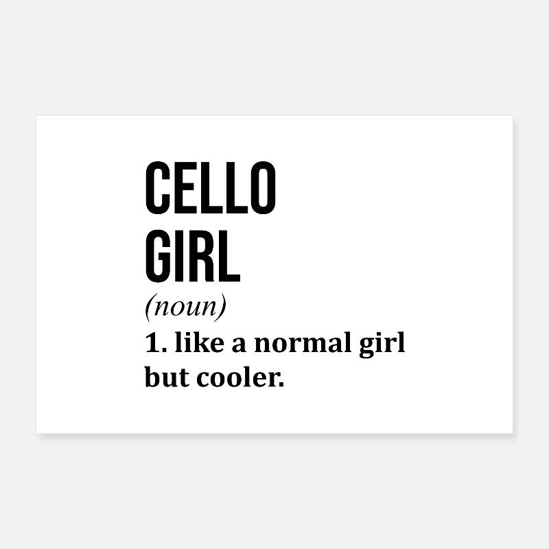 violoncelle Poster 30 x 20 cm