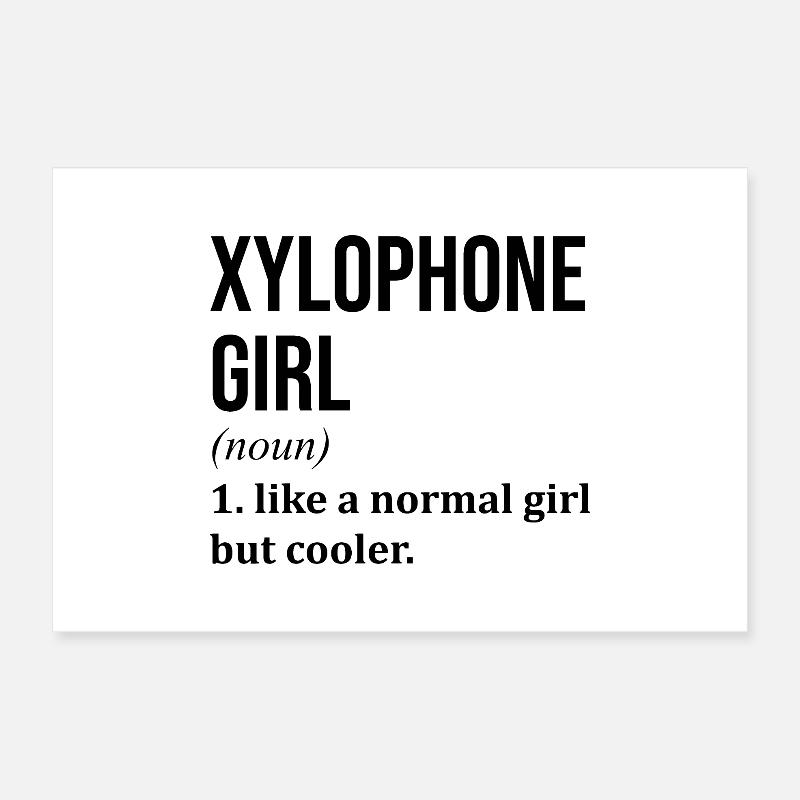 Xylophone Poster 12" x 8" (30x20 cm)