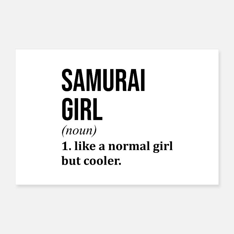 Samurai Poster 30x20 cm