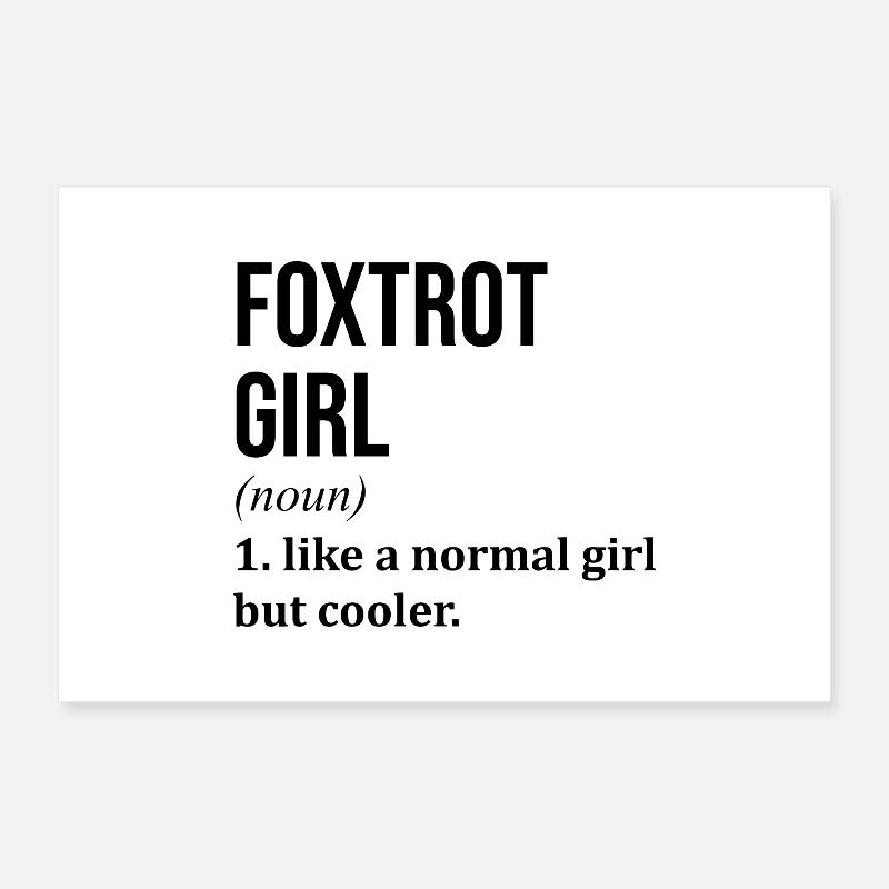 Foxtrott Poster 30x20 cm