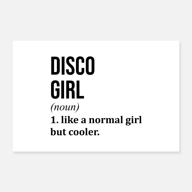 Disco Poster 12" x 8" (30x20 cm)