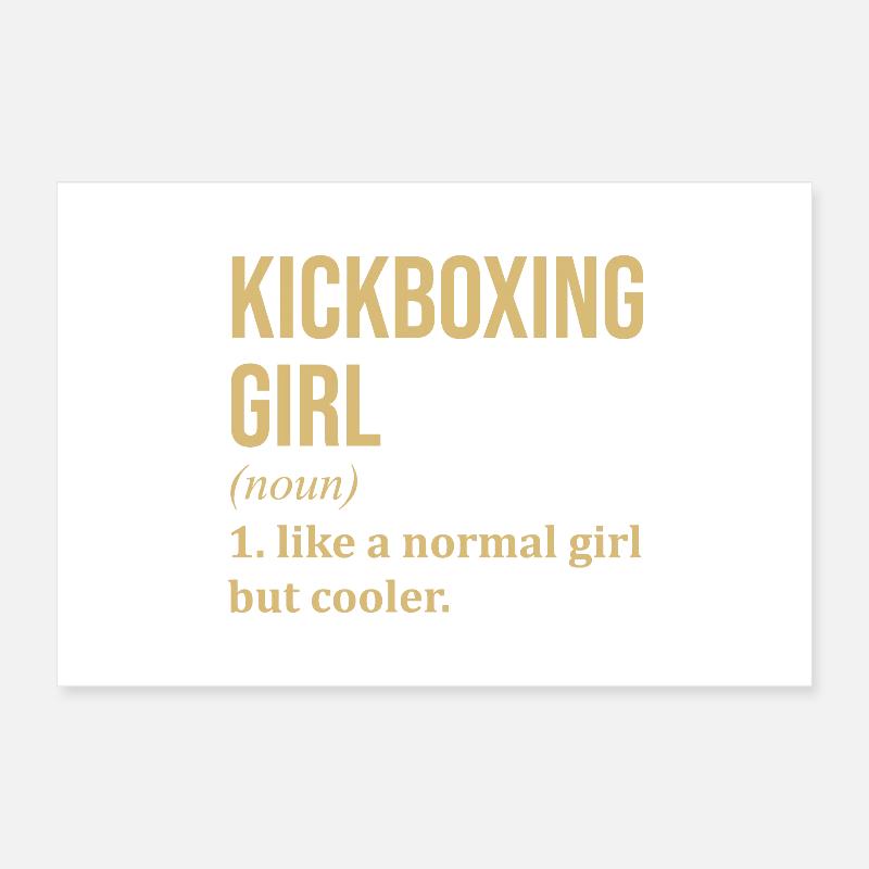 Kickboxen Poster 30x20 cm
