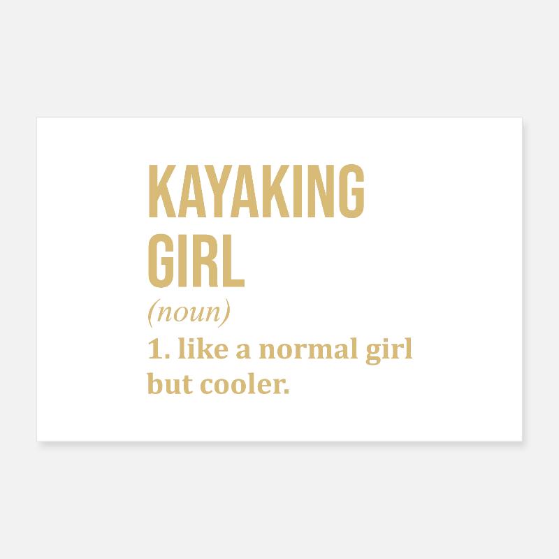 Kajak Poster 30x20 cm