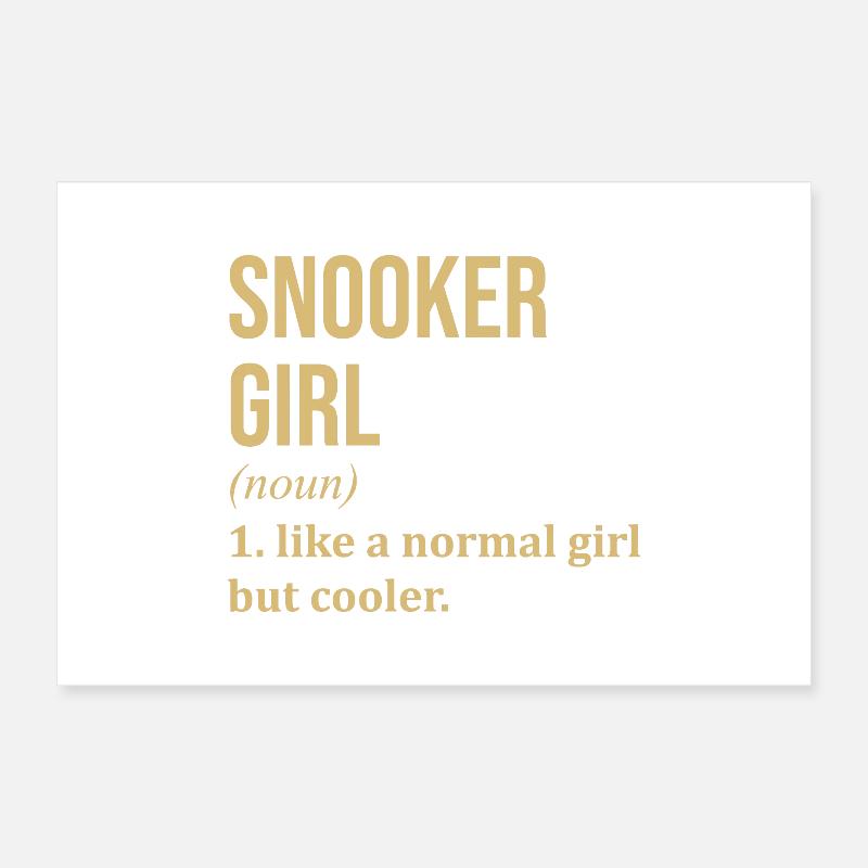 Snooker Poster 12" x 8" (30x20 cm)