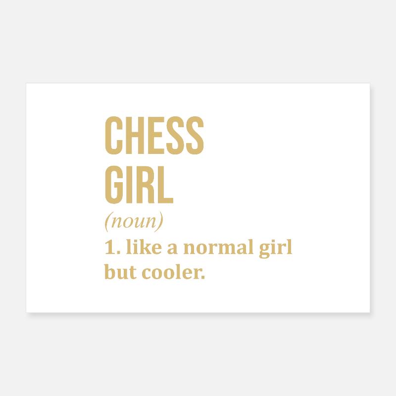 Schach Poster 30x20 cm