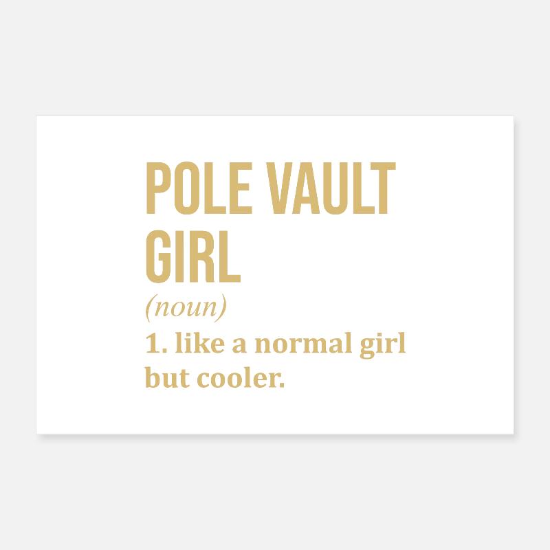 Pole Vault Poster 12" x 8" (30x20 cm)