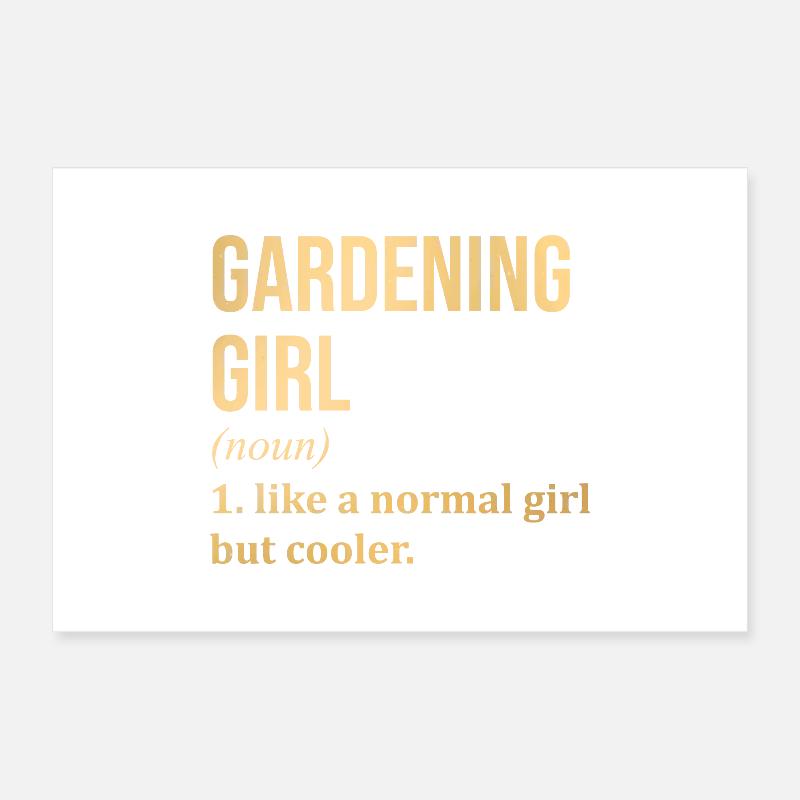 Gardening Poster 12" x 8" (30x20 cm)