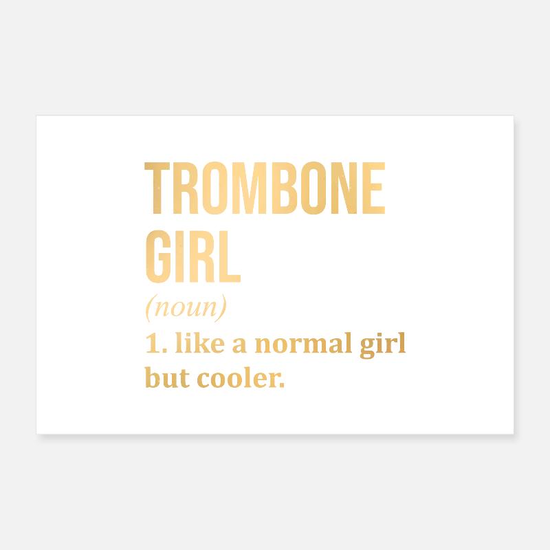 trombone Poster 30 x 20 cm
