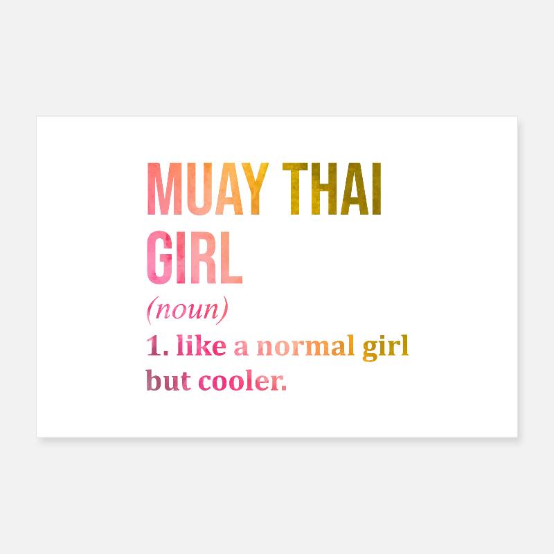 Muay Thaï Poster 30 x 20 cm