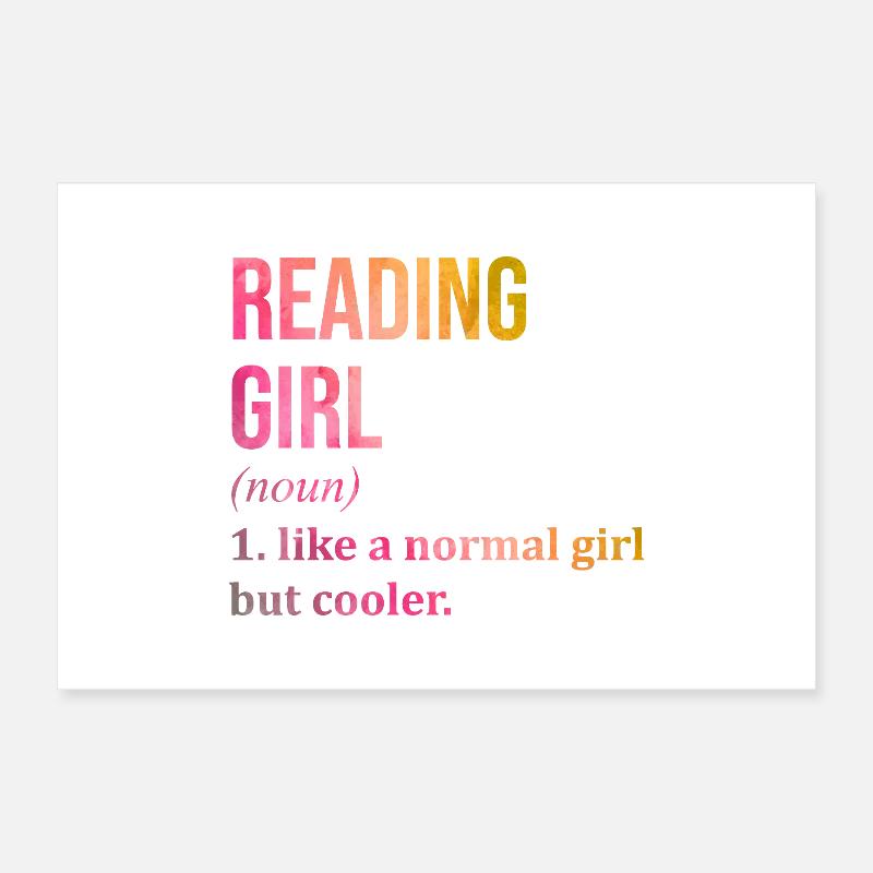 Reading Poster 12" x 8" (30x20 cm)