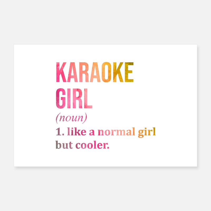 Karaoké Poster 30 x 20 cm