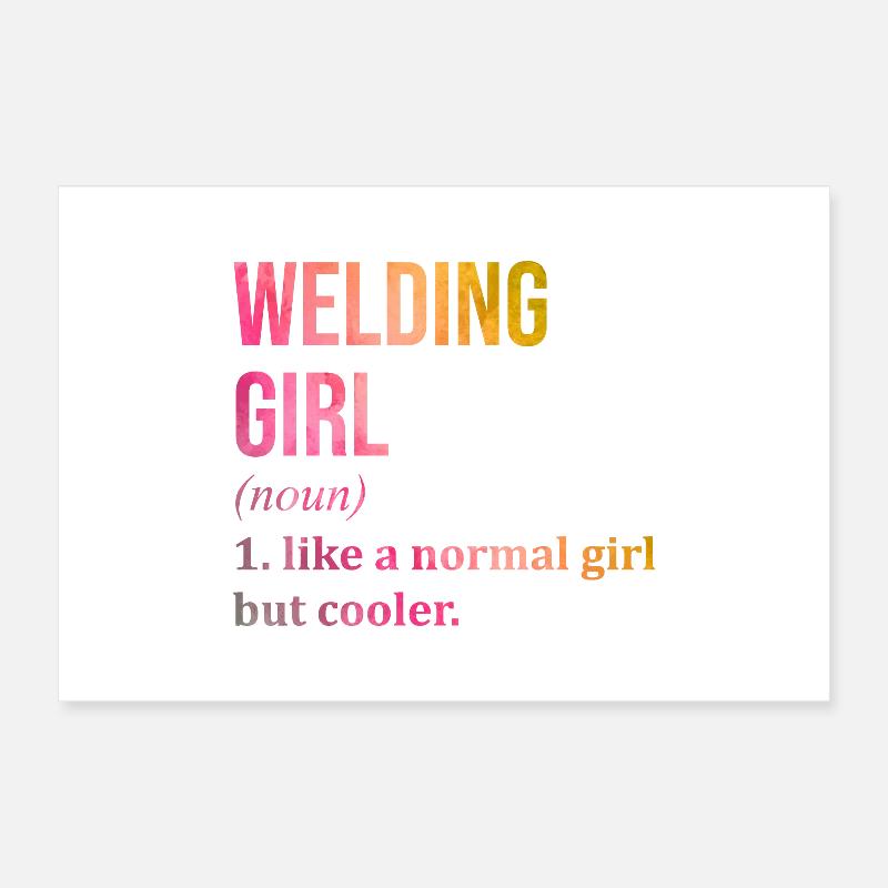 Welder Poster 12" x 8" (30x20 cm)