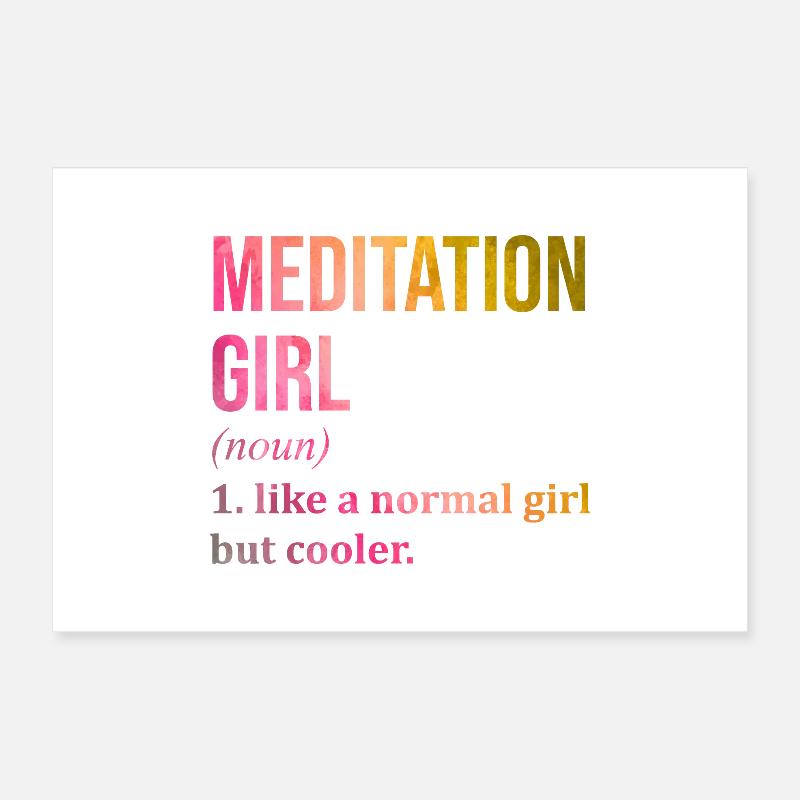 méditer Poster 30 x 20 cm