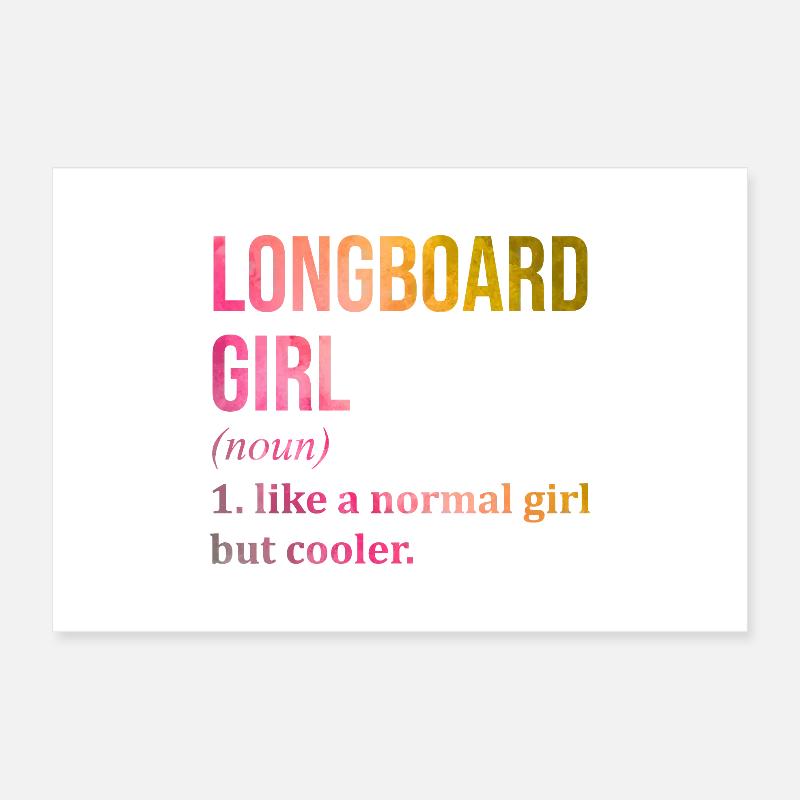 Longboarder Poster 30x20 cm