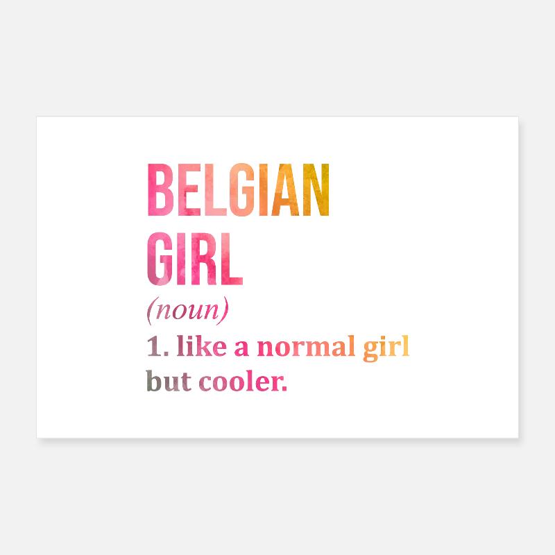 Belgien Poster 30x20 cm