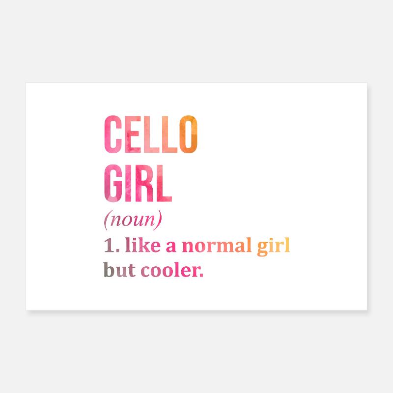 Cello Poster 12" x 8" (30x20 cm)