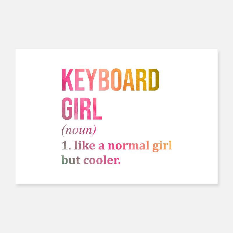 Keyboard Poster 12" x 8" (30x20 cm)