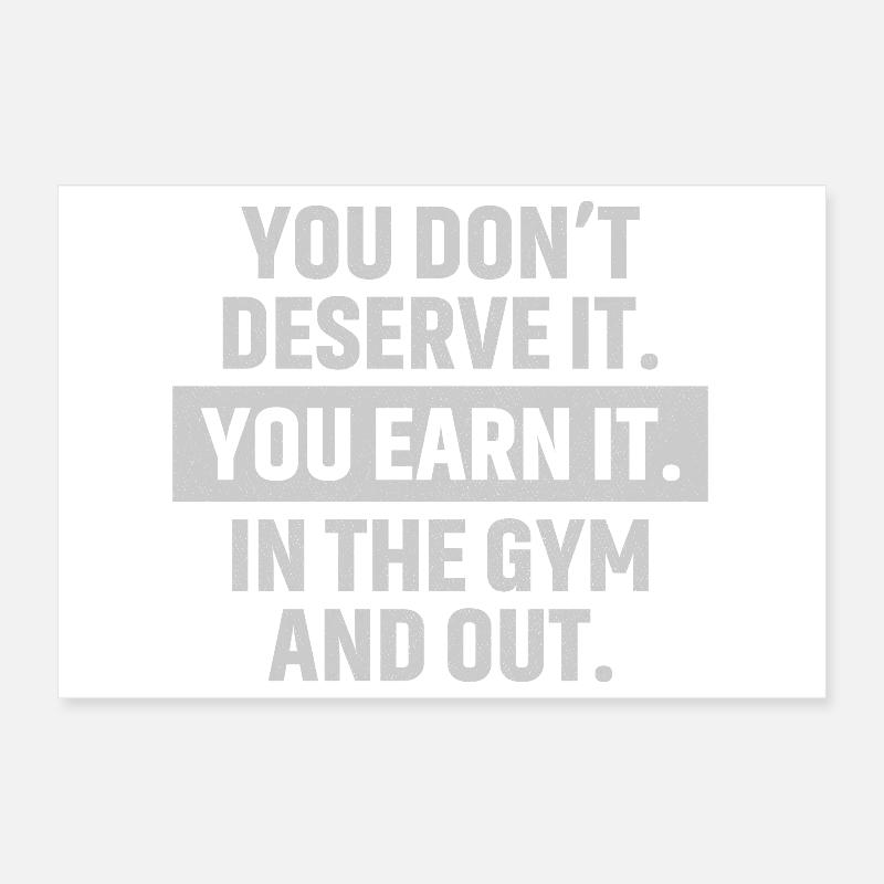 Vous ne le méritez pas, vous le méritez Poster 30 x 20 cm