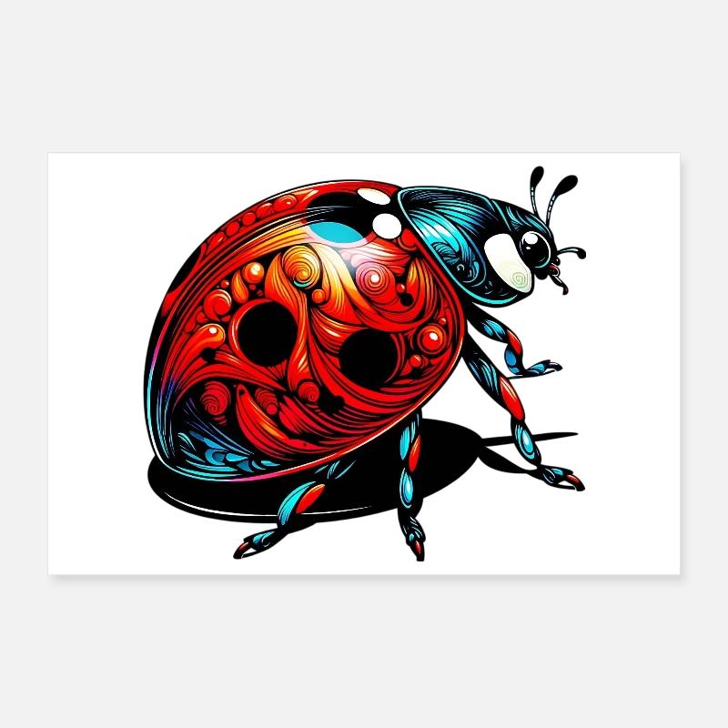 Marienkäfer Poster 30x20 cm