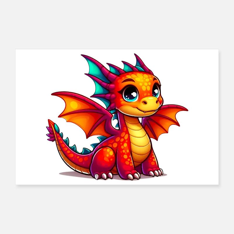 Dragon Poster 30 x 20 cm