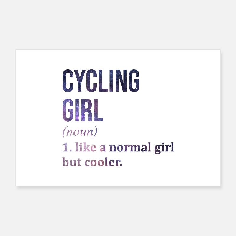Radfahren Poster 30x20 cm