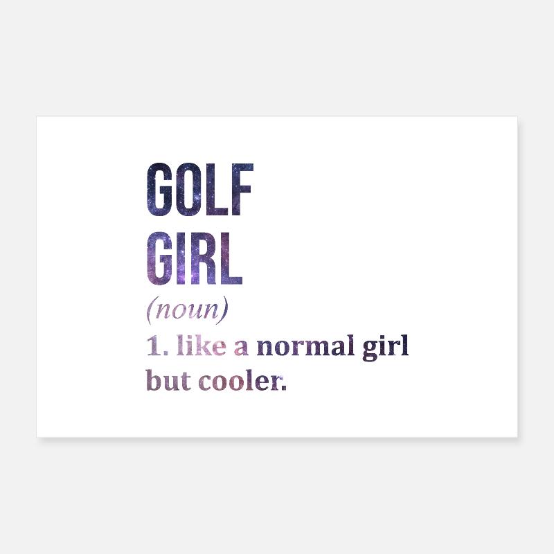Golf Poster 30 x 20 cm