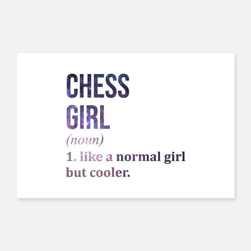 échecs Poster 30 x 20 cm