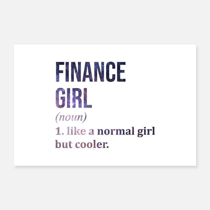 Finance Poster 12" x 8" (30x20 cm)