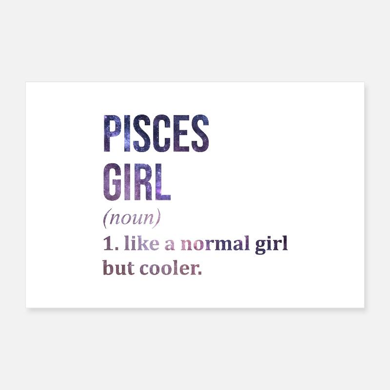 Pisces Poster 12" x 8" (30x20 cm)