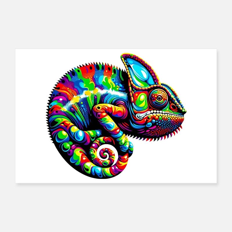 Caméléon Poster 30 x 20 cm