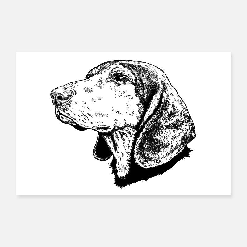 Griechische Bracke 01s Hellenikos Ichnilatis Poster 30x20 cm