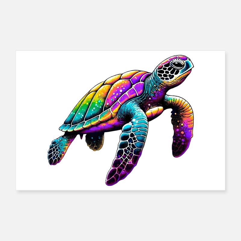 Schildkröte Poster 30x20 cm