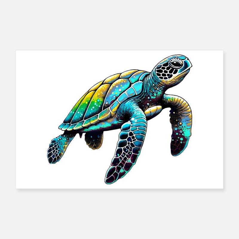Tortue Poster 30 x 20 cm