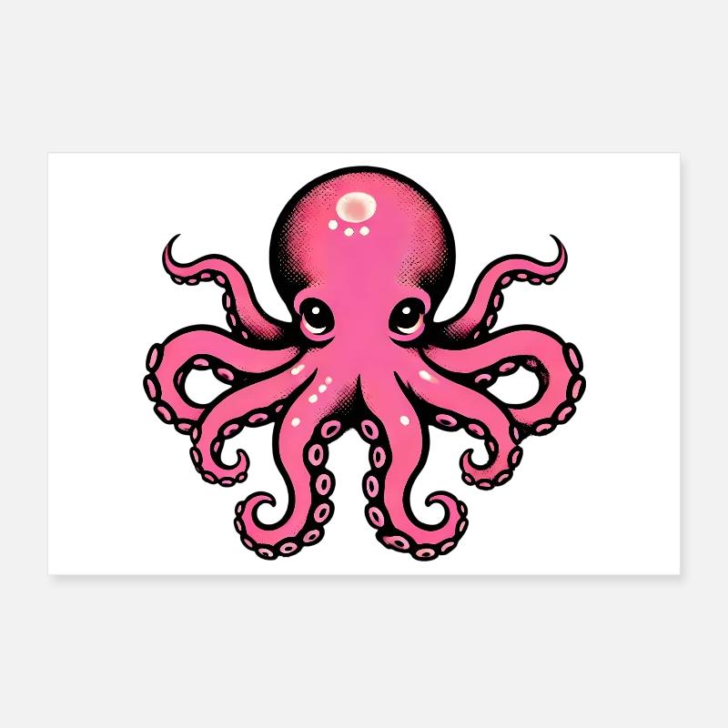 Pieuvre Poster 30 x 20 cm
