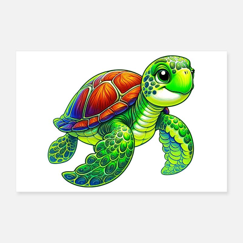 Schildkröte Poster 30x20 cm
