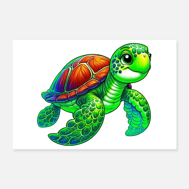 Tortue Poster 30 x 20 cm