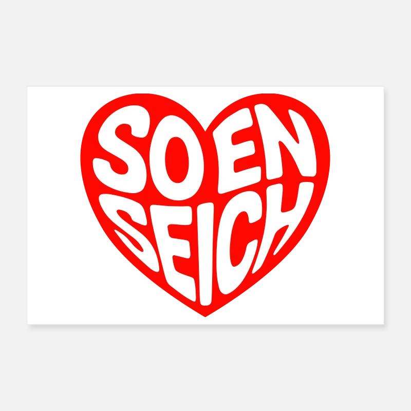 So en seich Poster 12" x 8" (30x20 cm)