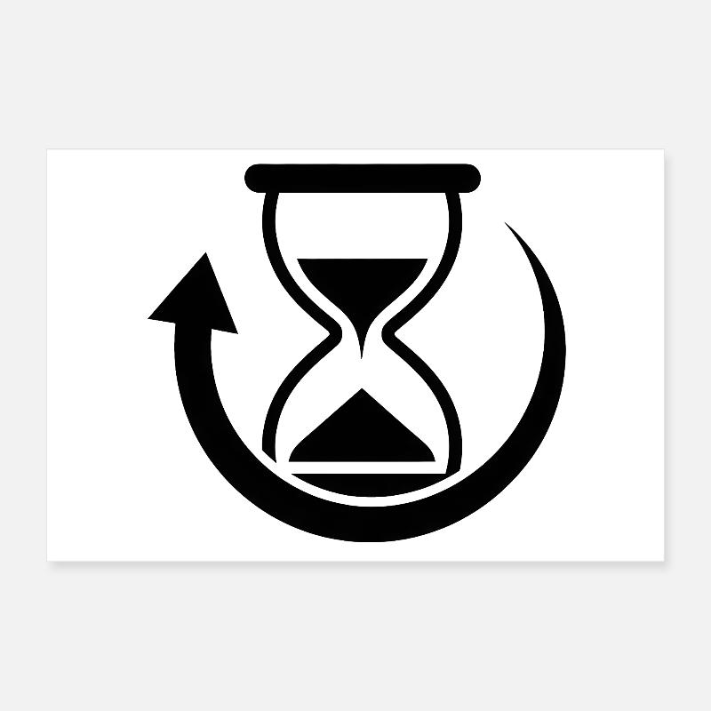 Graphiques de rotation temporelle Poster 30 x 20 cm