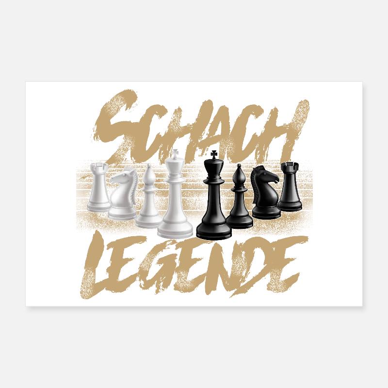 Schach Legende Poster 30x20 cm