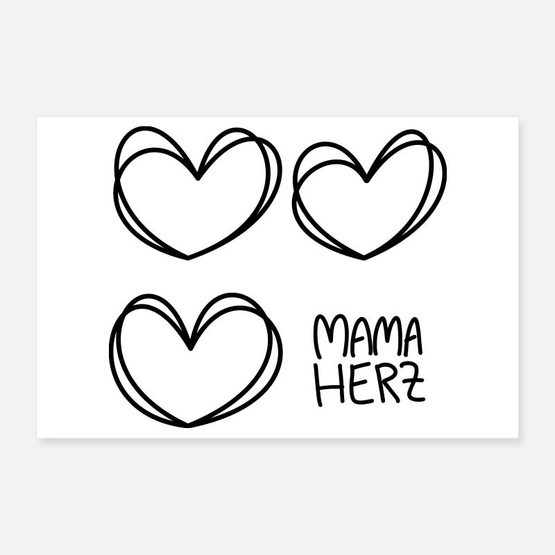 Cœur de maman Poster 30 x 20 cm